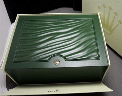 rolex green leather box|genuine rolex boxes for sale.